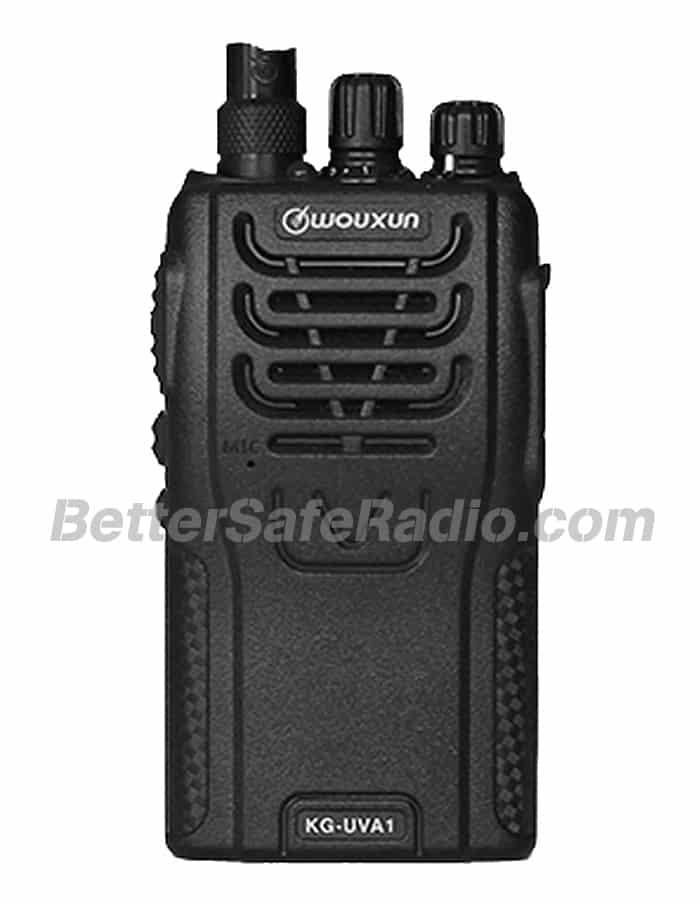 The front view of the Wouxun KG-UVA1 V2 Commercial Ham Two-Way Radio